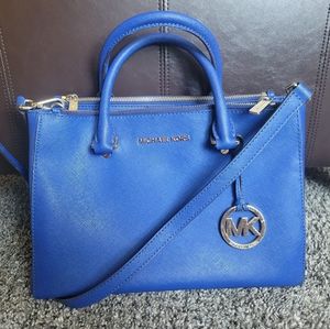 Michael Kors Blue Sutton Purse